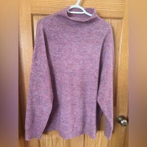 FDJ pink speckled wool blend sweater